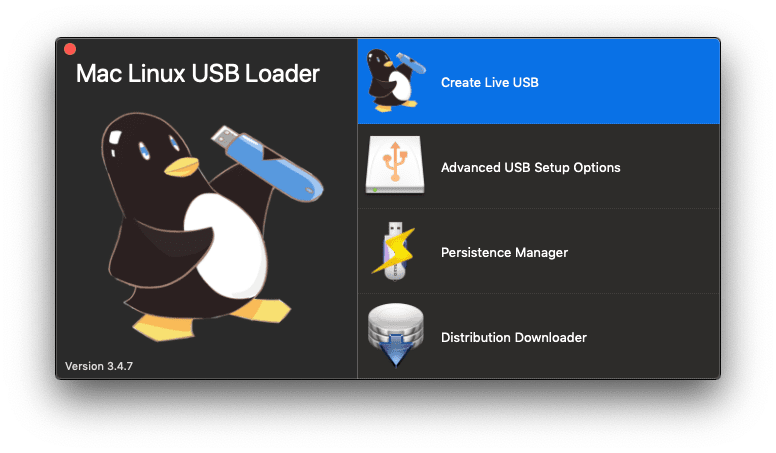 linux for mac on a usb